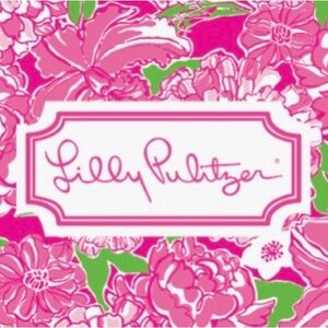 Lilly Pulitzer Pink and Green Floral Design